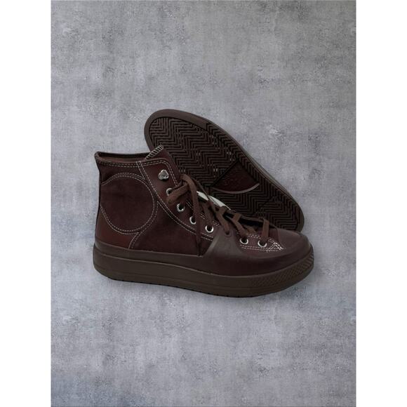 Converse Chuck Taylor Construct Hi Sneaker A05616C Mens Sz 11 Brown Suede Skate - Picture 5 of 7